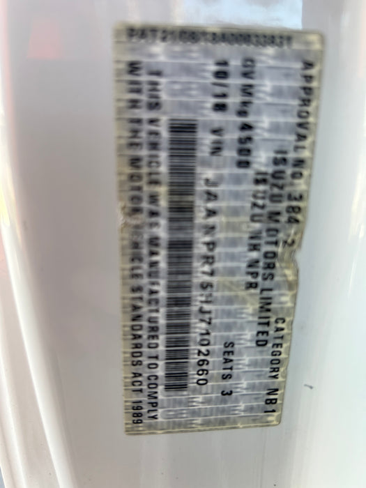 2018 Isuzu Npr 45-155 - SOLD