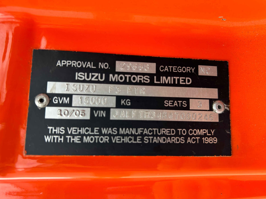 2005 Isuzu Ftr 900 Long - SOLD