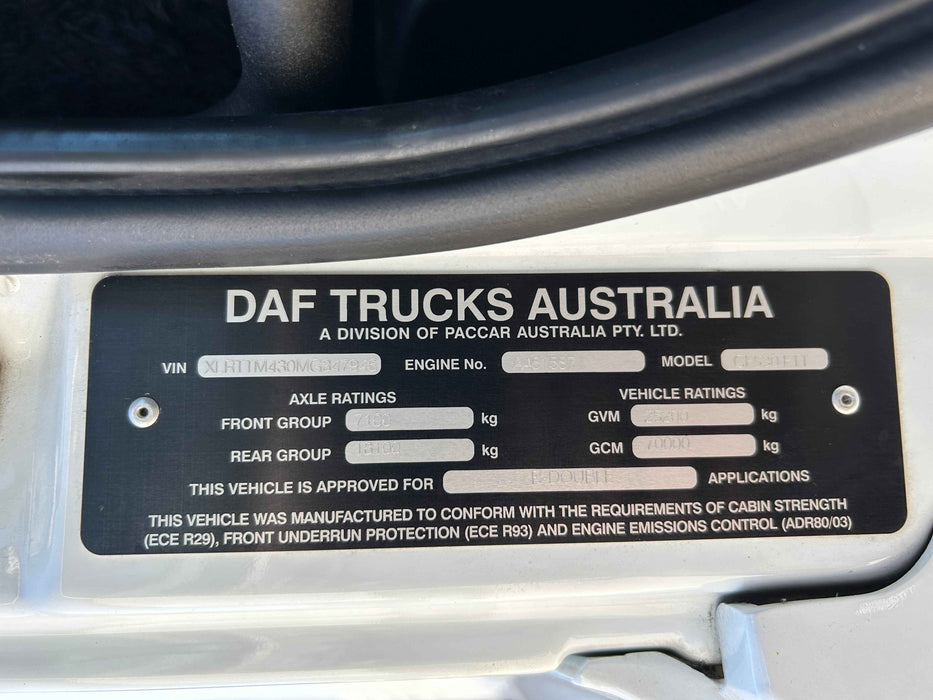 2021 DAF CF 530 FTT